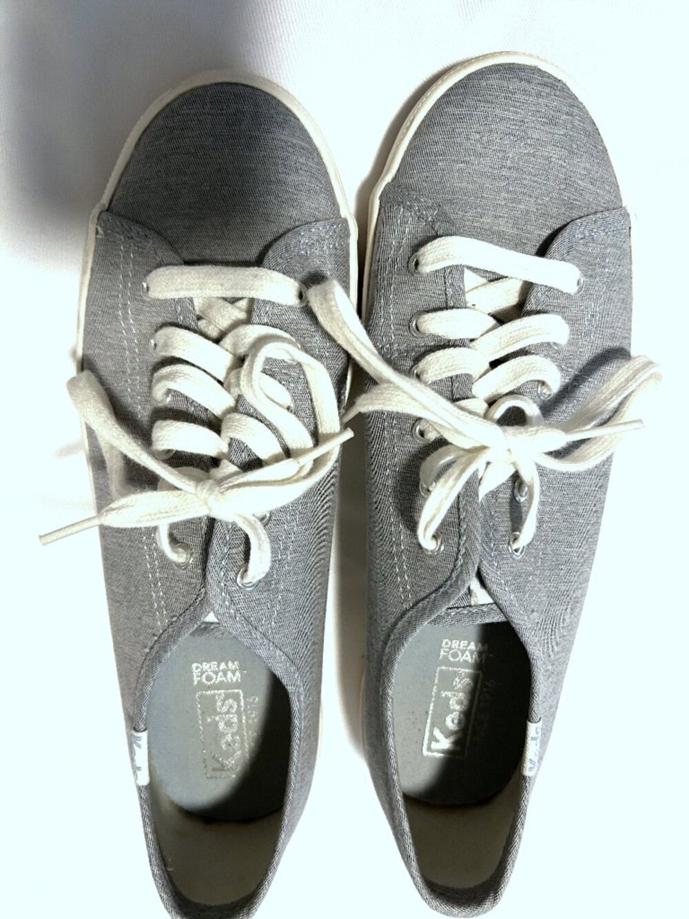 Keds Dream Foam shoes, blue-gray, size 8